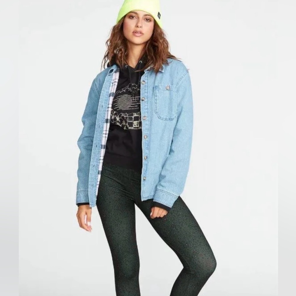 Volcom Fleece Lined Denim Shacket
